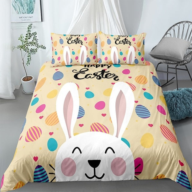 Rabbit Printed Bedding Set - Beddingify