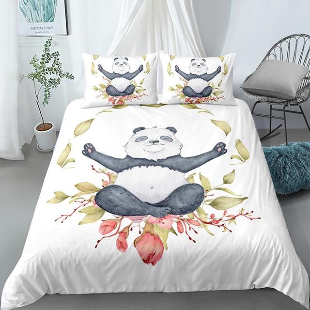 Kid Girls Panda Comforter Set - Beddingify
