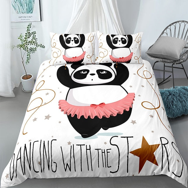 Girls Panda Bedding Set - Beddingify