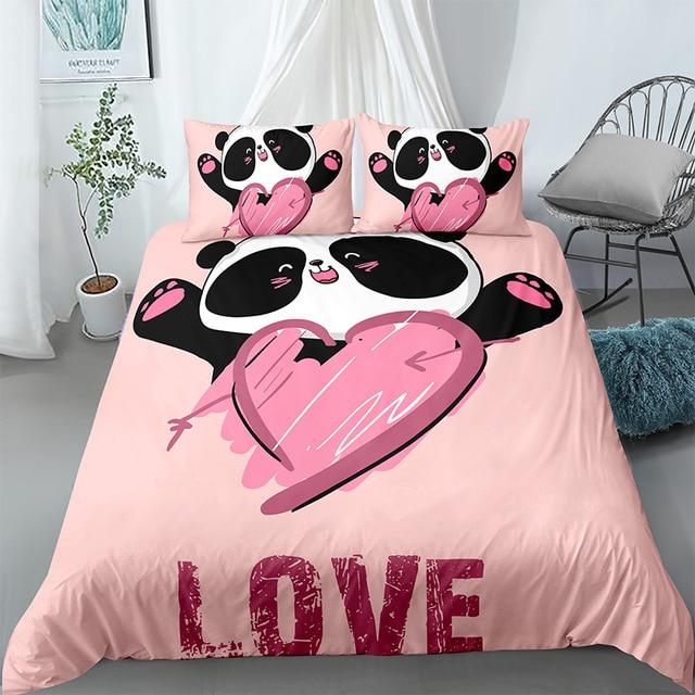 Pink Panda Comforter Set - Beddingify
