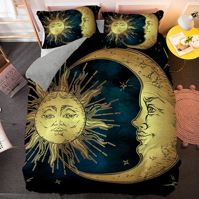Moon And Sun Bedding Set - Beddingify