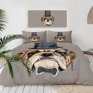 Cool Bulldog Dogs Bedding Set - Beddingify