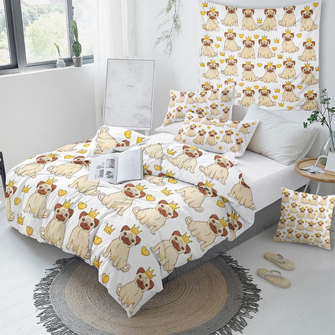 Image of Baby Bulldog Dogs Comforter Set - Beddingify