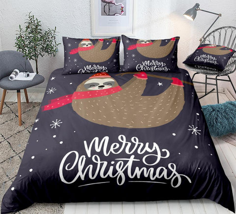 Image of Christmas Sloth Bedding Set - Beddingify