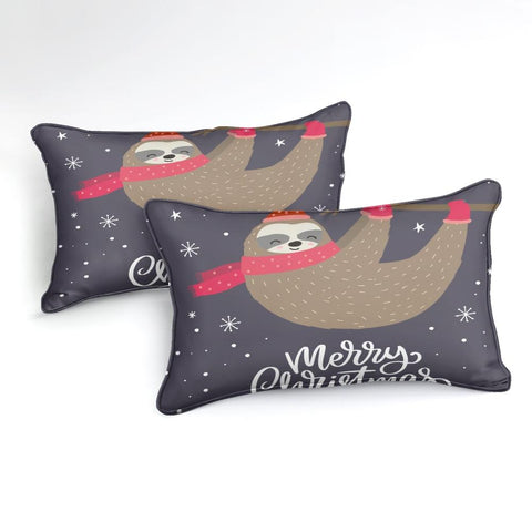 Image of Christmas Sloth Comforter Set - Beddingify