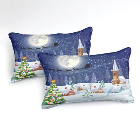 Image of Christmas Eve Themed Comforter Set - Beddingify