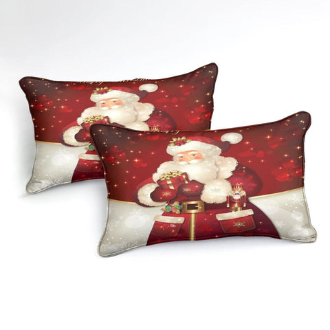 Image of Cartoon Santa Claus Comforter Set - Beddingify
