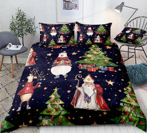 Christmas Trees Star Comforter Set - Beddingify