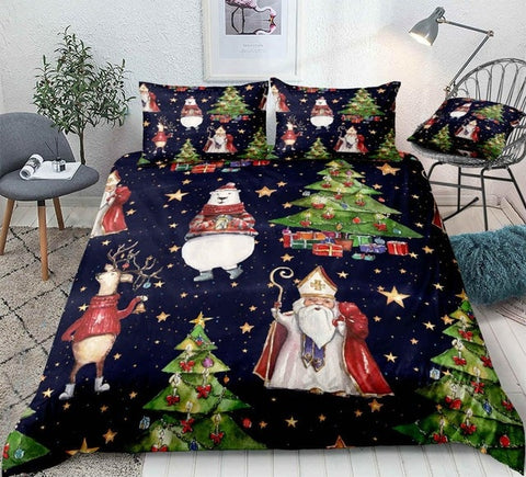 Image of Christmas Trees Star Bedding Set - Beddingify