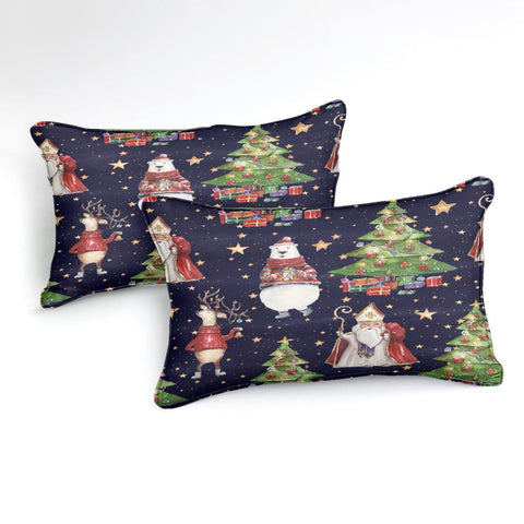 Image of Christmas Trees Star Comforter Set - Beddingify