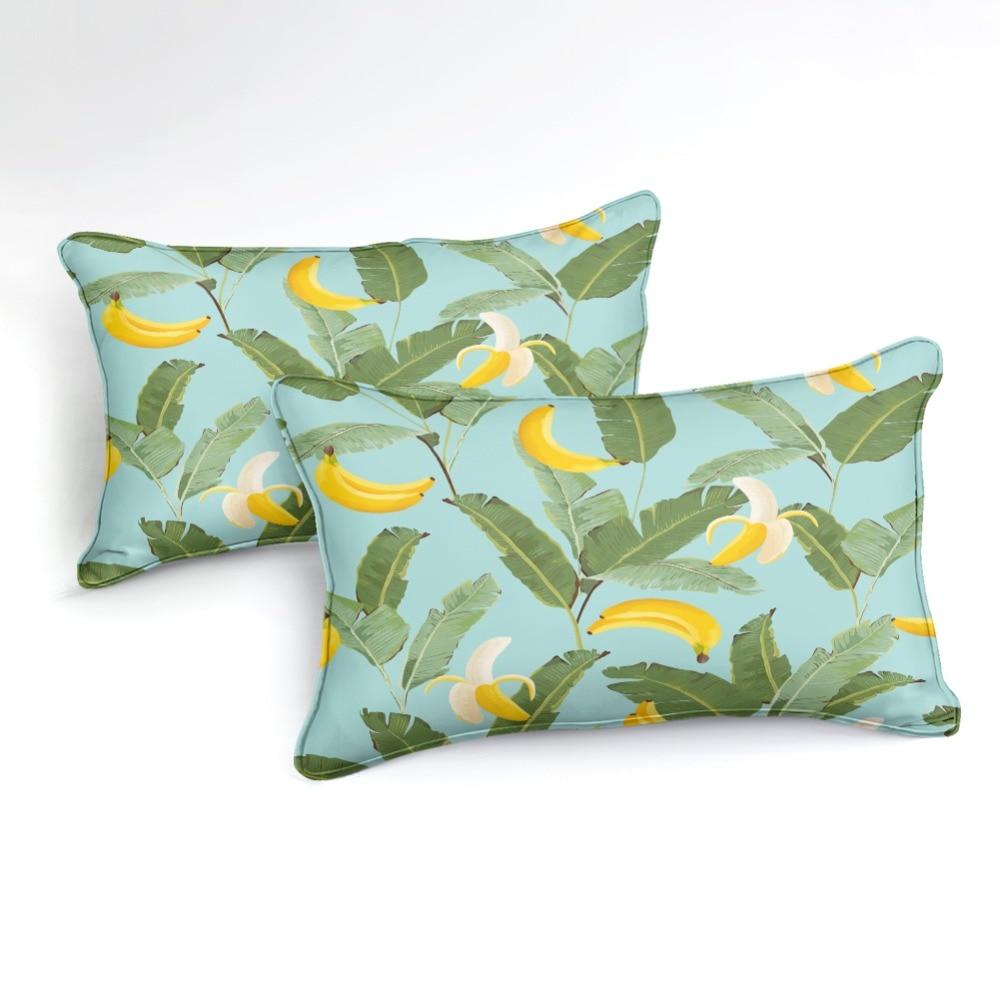 Bananas and Palm Leaves Comforter Set - Beddingify