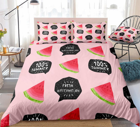 Image of Pink Watermelon Bedding Set - Beddingify
