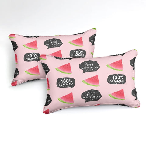 Image of Pink Watermelon Comforter Set - Beddingify