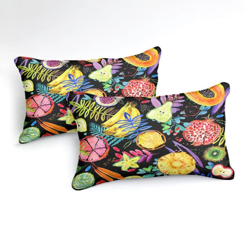 Image of Tropical Fruits Plants Comforter Set - Beddingify