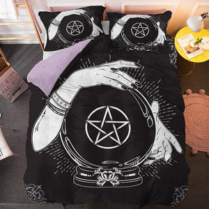 Tarot Black And White Bedding Set - Beddingify