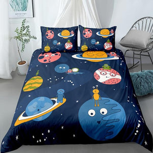 Kid Planets Astronaut Comforter Set - Beddingify
