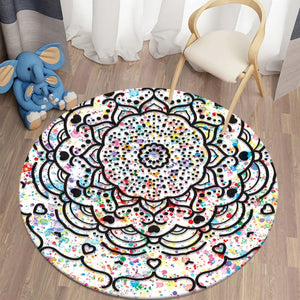 Bohemian Mandala Round Carpet for Living Room Rugs 08