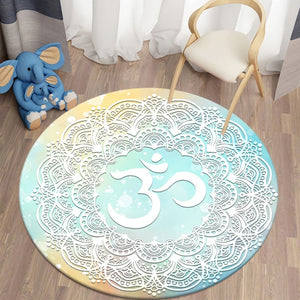 Bohemian Mandala Round Carpet for Living Room Rugs 07