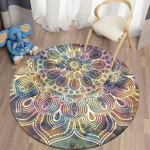 Bohemian Mandala Round Carpet for Living Room Rugs 05