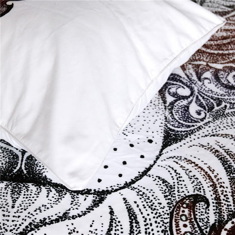 Image of Tattoo Head Wolf Comforter Set - Beddingify