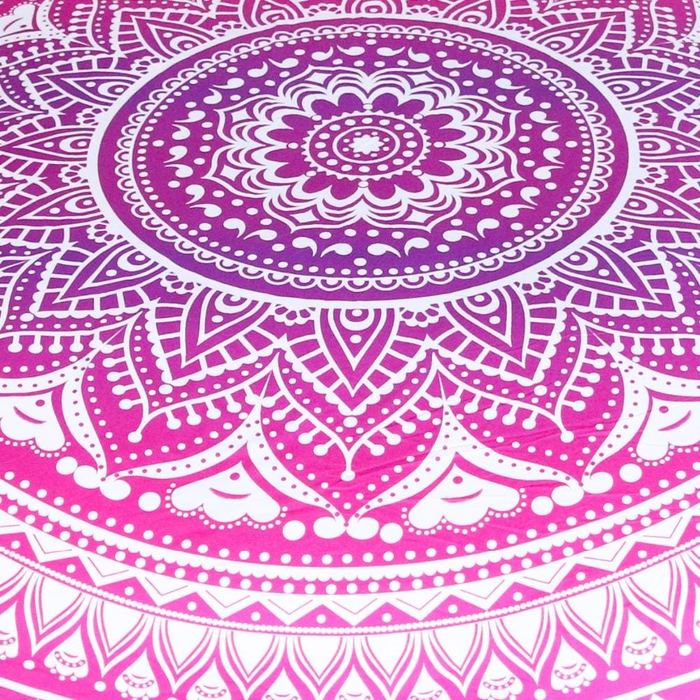 Pink Mandala Flower Tapestry - Beddingify
