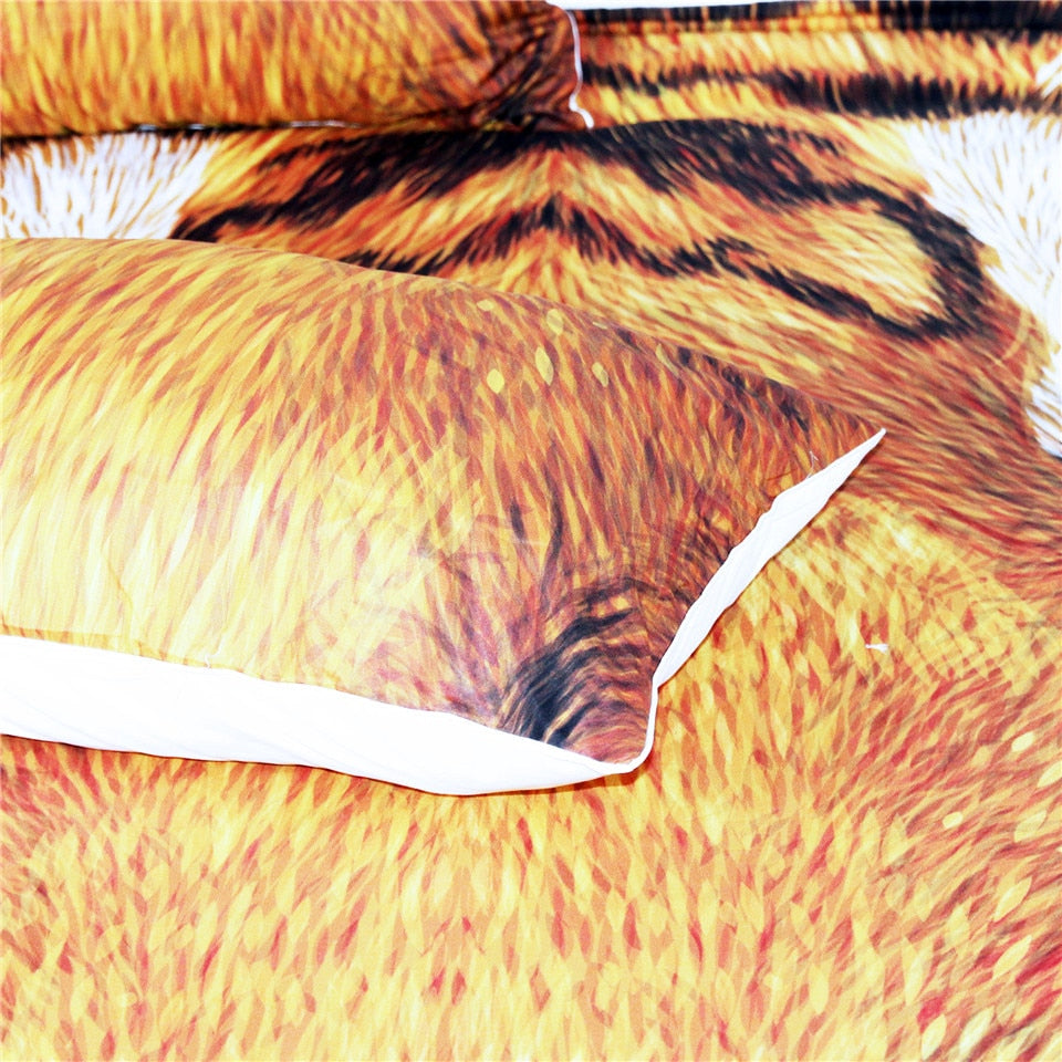 Tiger Face Drawing Bedding Set - Beddingify