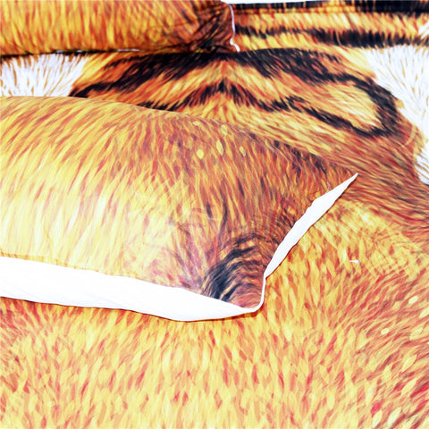 Image of Tiger Face Drawing Bedding Set - Beddingify