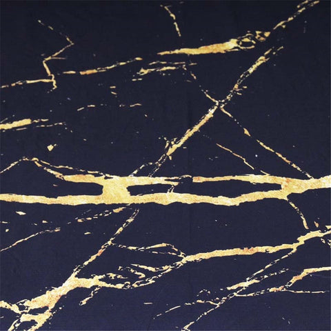 Image of Gold Glitter Black Marble Stone Bedding Set - Beddingify