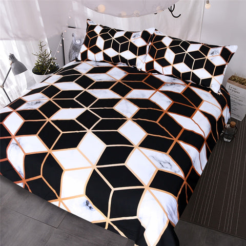 Image of Cube Geometric Bedding Set - Beddingify
