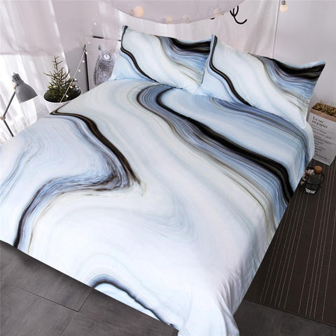 Image of Nature Rock Marble Comforter Set - Beddingify