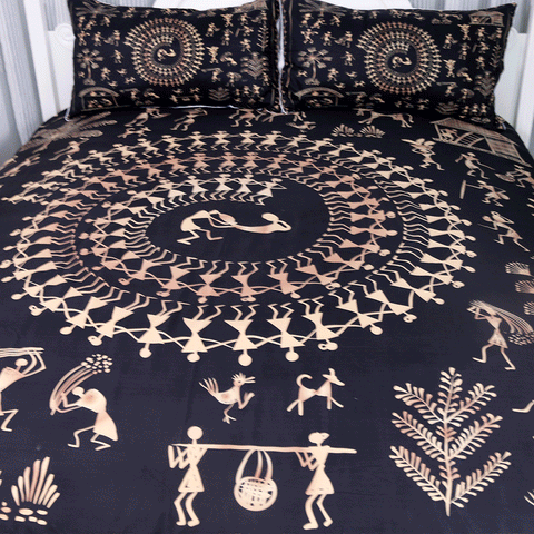Image of Egyptian Black and Gold Bedding Set - Beddingify