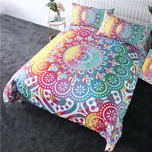 Rainbow Mandala Comforter Set - Beddingify