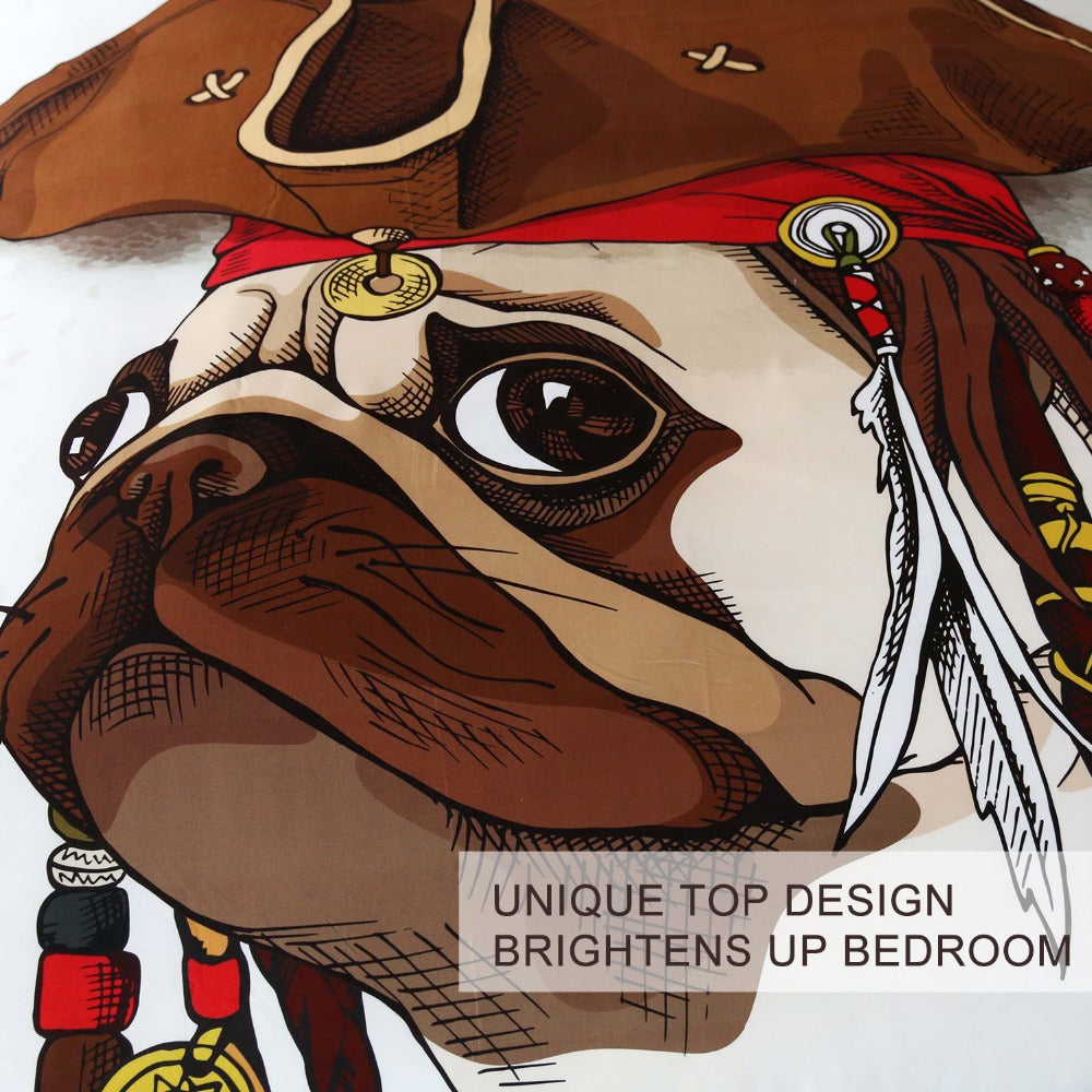 Pirate Pug Bedding Set - Beddingify