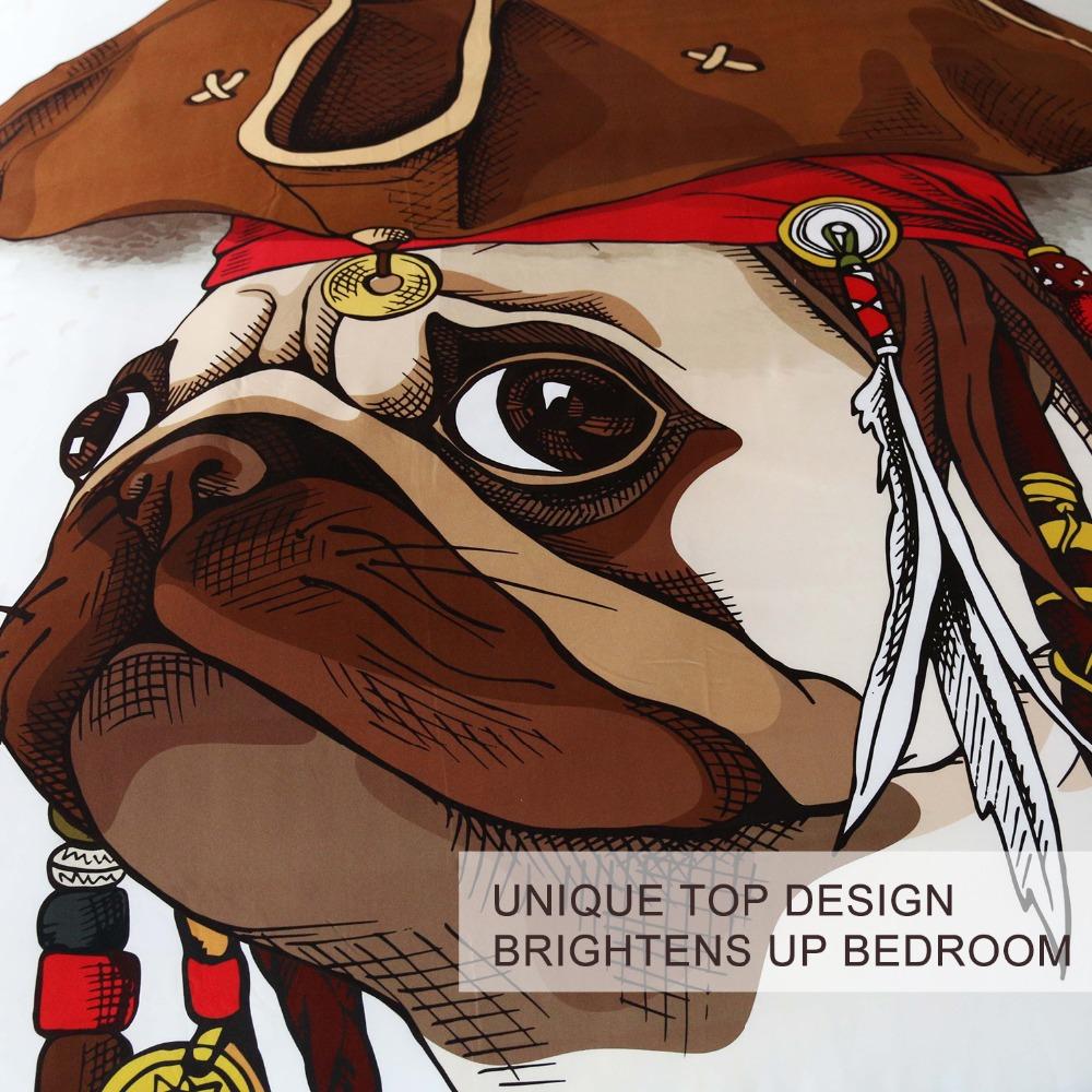 Pirate Pug Comforter Set - Beddingify