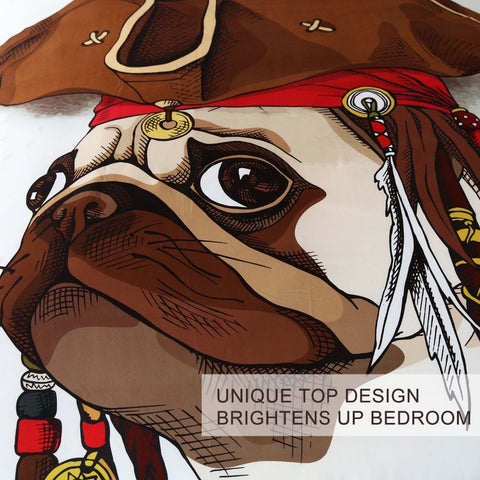 Image of Pirate Pug Bedding Set - Beddingify