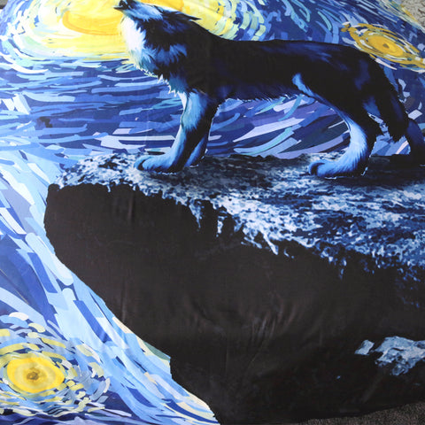 Image of Howling Wolf Bedding Set - Beddingify