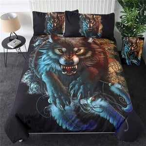 Running Wolf Art Bedding Set - Beddingify