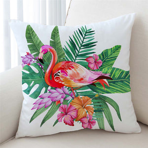 Tropical Flamingo Cushion Cover - Beddingify