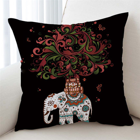 Image of Christmas Themed Tree Of Life Cushion Cover - Beddingify