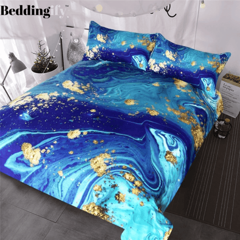 Image of Quicksand Turquoise Bedding Set - Beddingify
