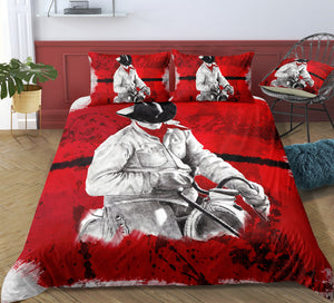 Red Cowboy Bedding Set - Beddingify
