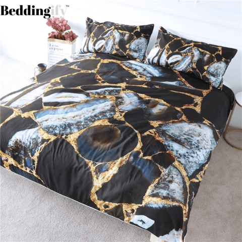 Image of Rock Marble Comforter Set - Beddingify