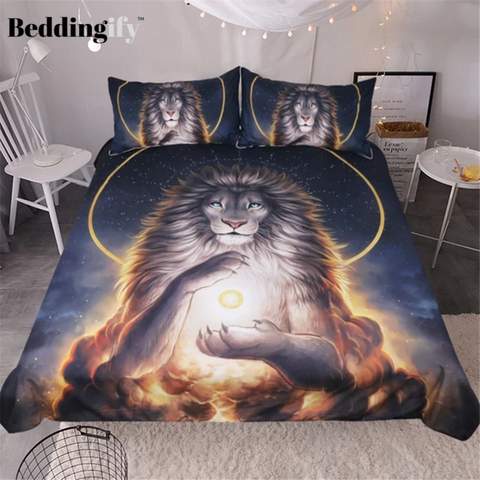 Image of Lion The Soul Keeper Comforter Set - Beddingify