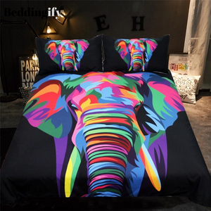 Watercolor Spiritual Elephant Bedding Set - Beddingify