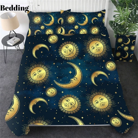 Image of Moon and Sun Comforter Set - Beddingify