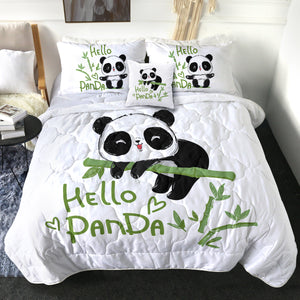 4 Pieces Hello Panda SWBD2384 Comforter Set