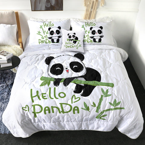 Image of 4 Pieces Hello Panda SWBD2384 Comforter Set