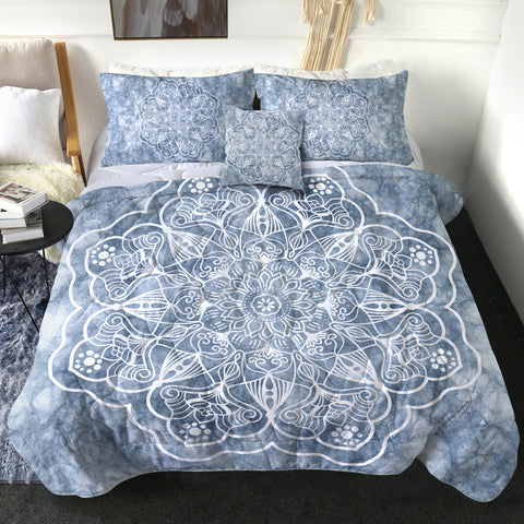 Image of 4 Pieces Cloudy Mandala SWBD2387 Comforter Set