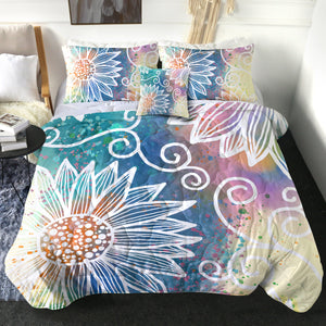 4 Pieces Sunflower SWBD2388 Comforter Set