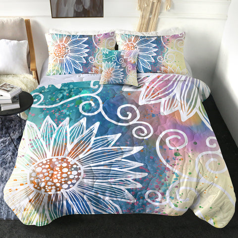 Image of 4 Pieces Sunflower SWBD2388 Comforter Set